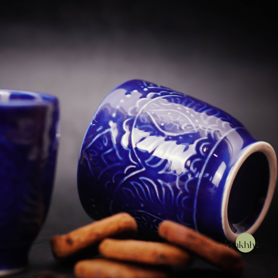 Blue/Pink Ceramic Mug (250 ml)
