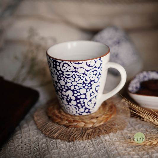 Hand painted Blue Mug (350 ml)