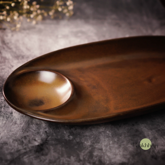 Sienna Serveware Chip & Dip Platter