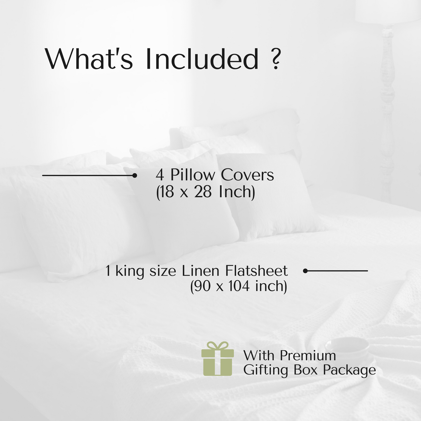 100% Pure Linen King Size Bed sheet - Rust