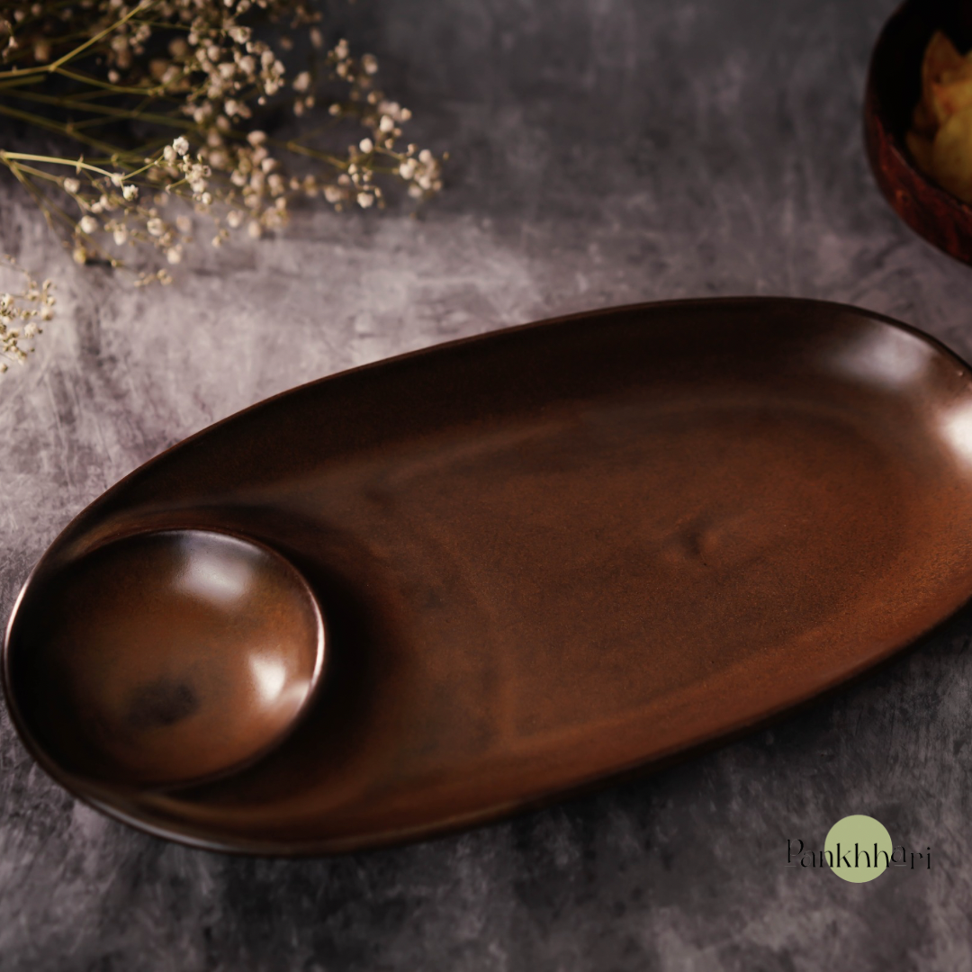 Sienna Serveware Chip & Dip Platter