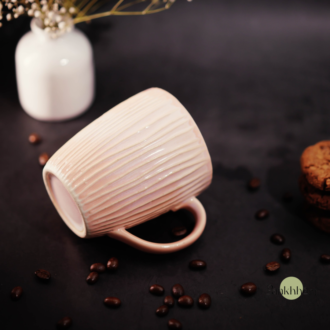 Handcrafted Glossy Pink Mug (300 ml)