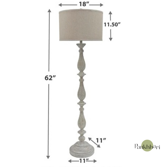 Minimalist 5 Feet Floor Lamp - Rustic