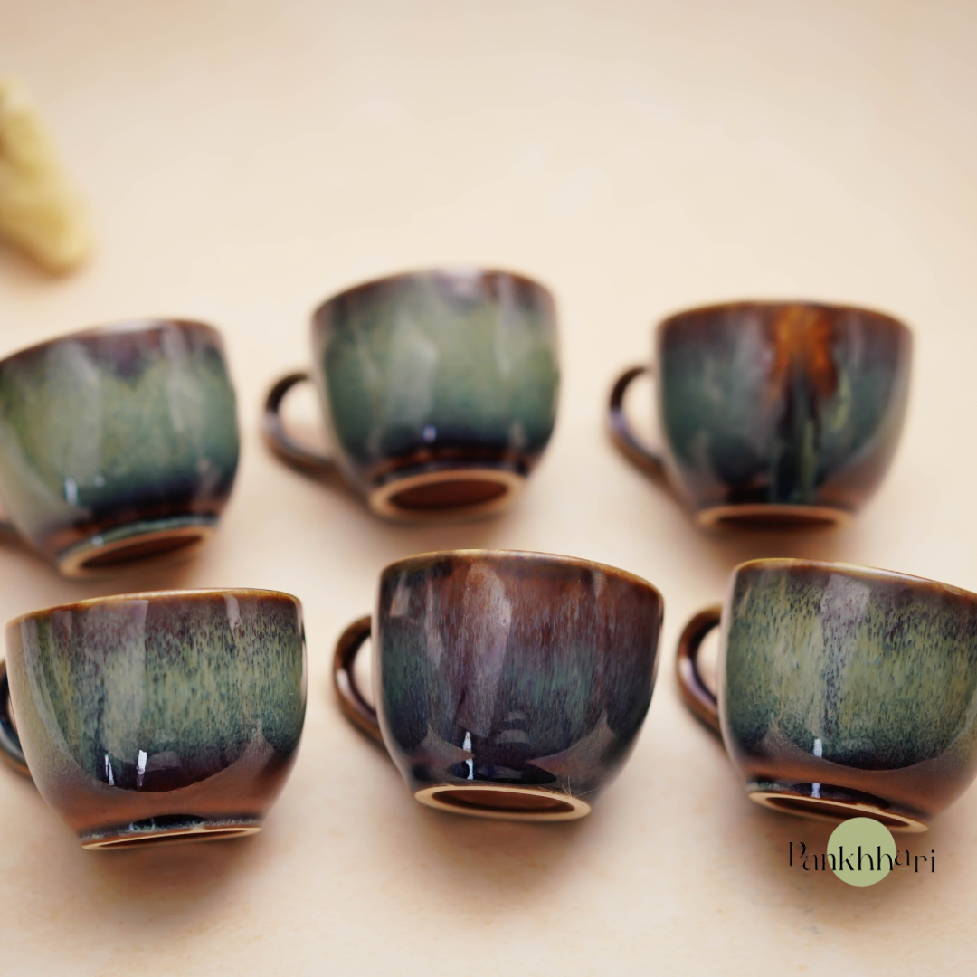 Aurora Glaze Ceramic Cups (150 ml)