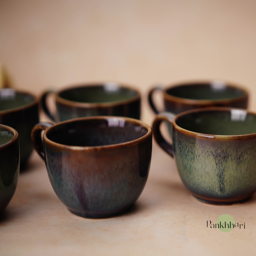 Aurora Glaze Ceramic Cups (150 ml)
