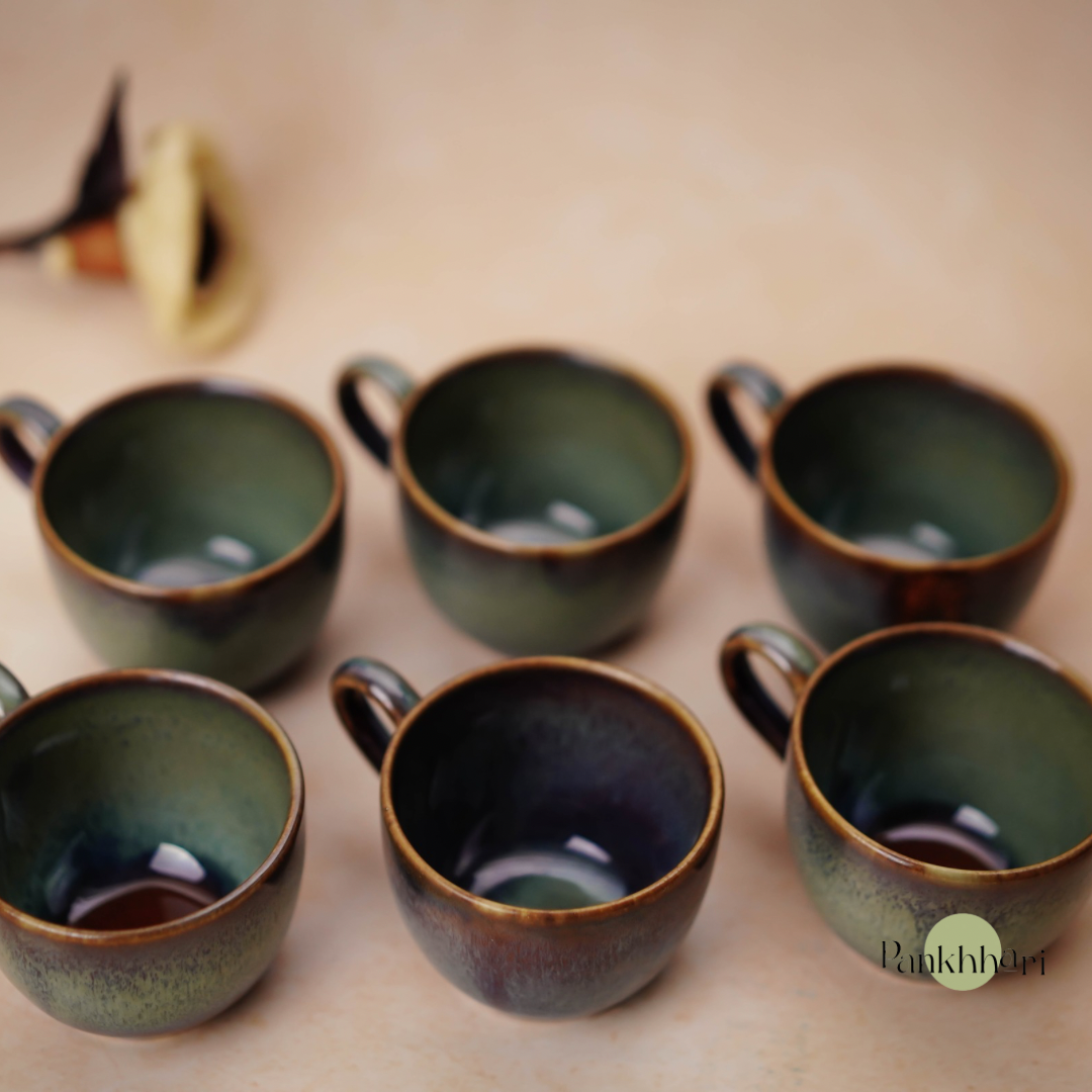 Aurora Glaze Ceramic Cups (150 ml)