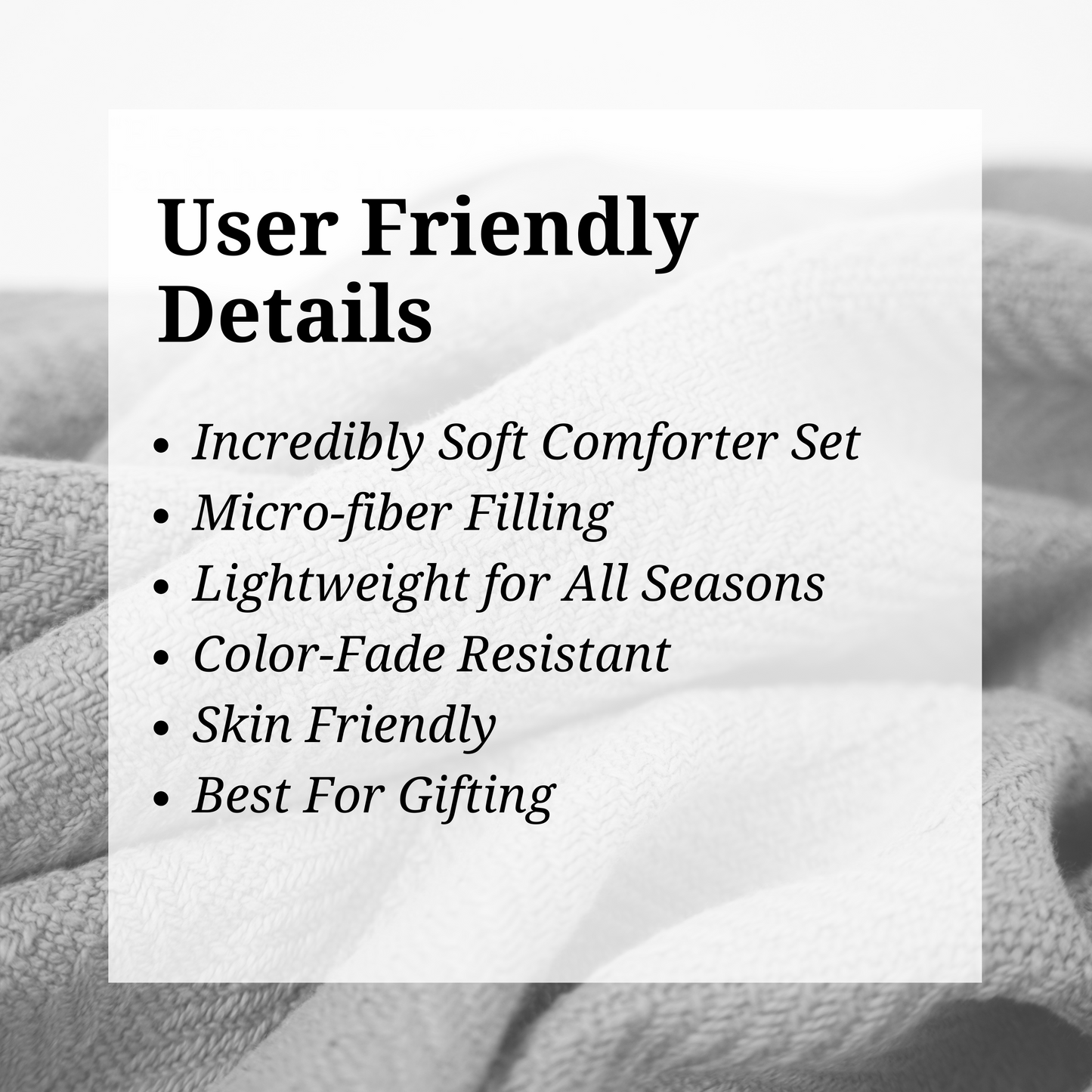 Abstract Reversible Comforter Set of 4 - Blue Beige