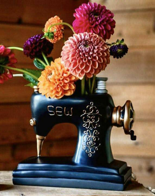Sewing Machine Vase