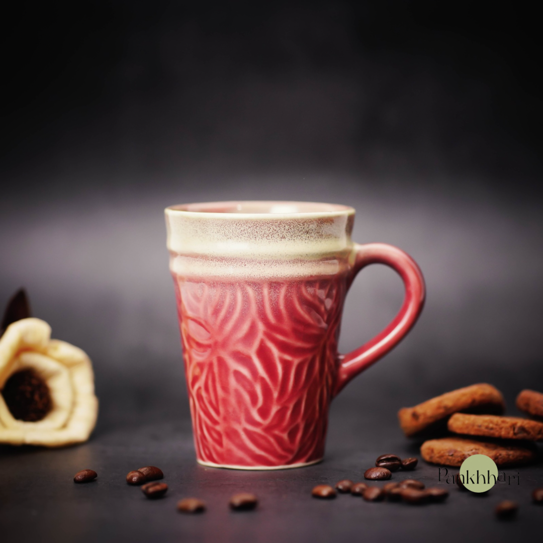 Embossed Pottery Tall Mug (250 ml)