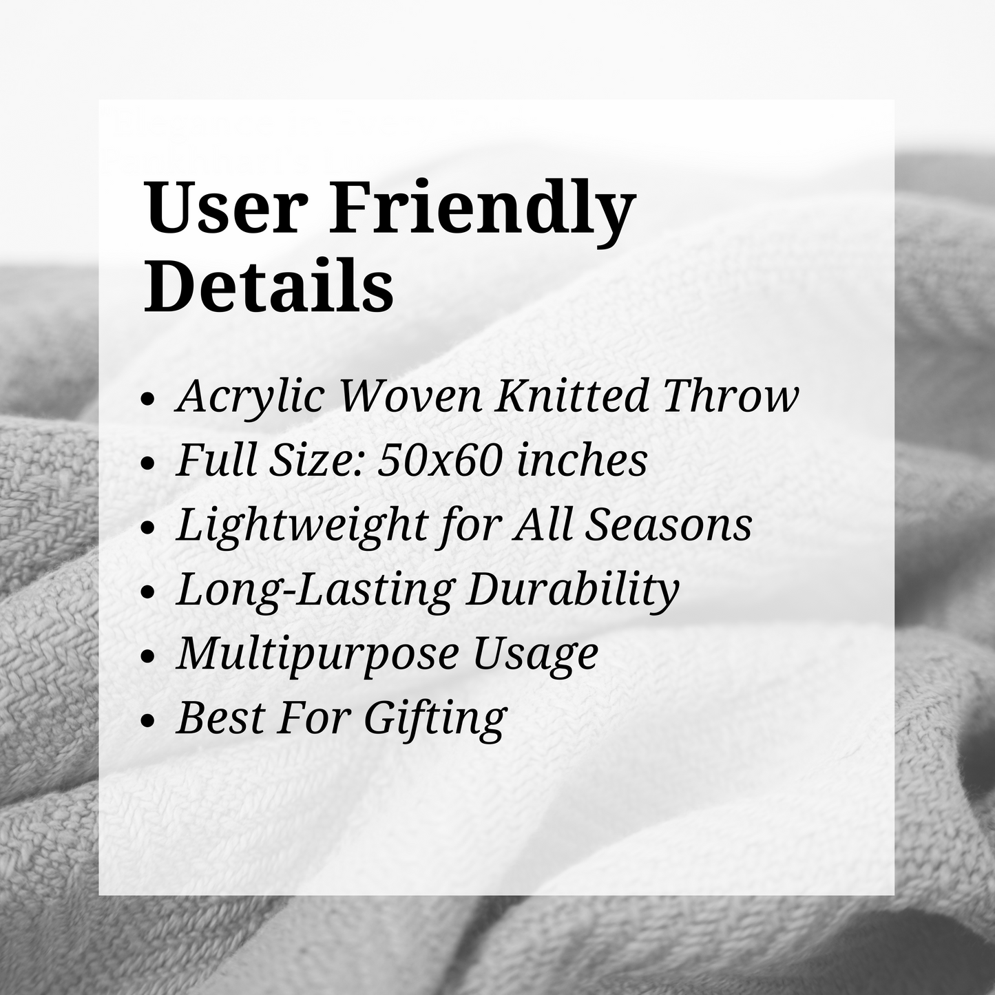 Green Luxury Knit Throw