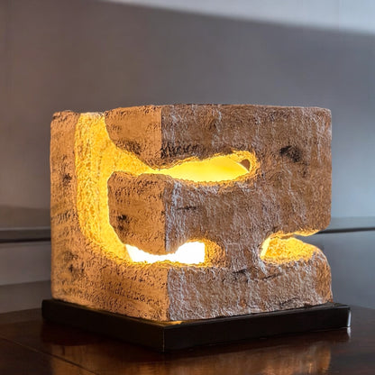 Modern Rock Cube Table Lamp
