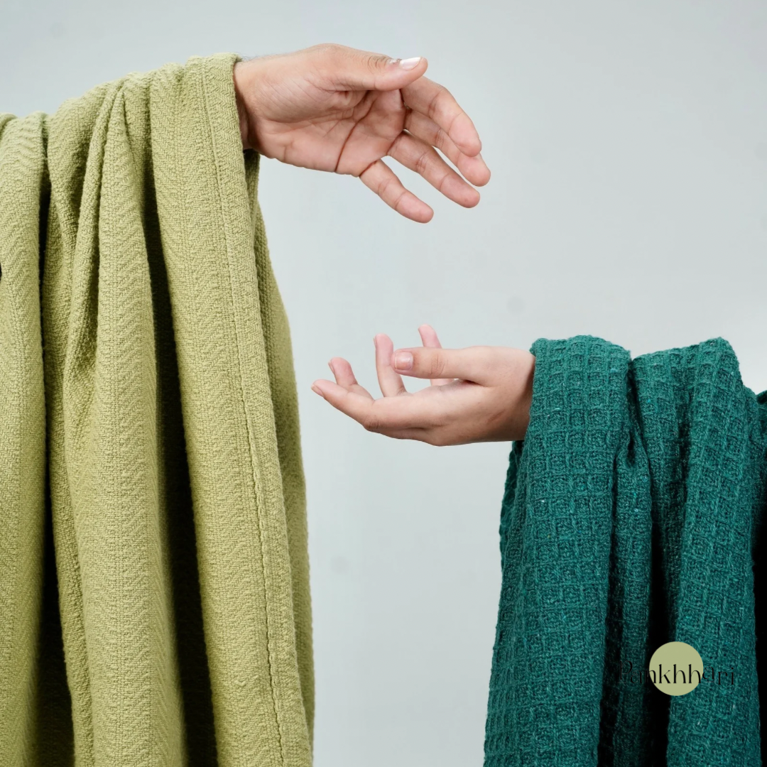 Green Luxury Knit Throw