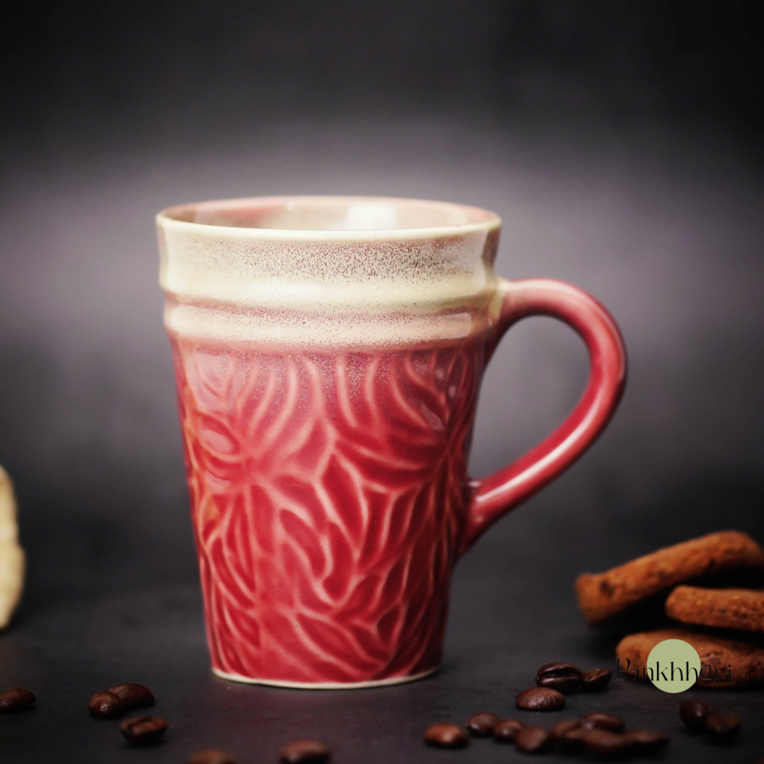 Embossed Pottery Tall Mug (250 ml)