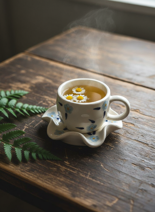 Fluer Cup & Saucer Set - Blue