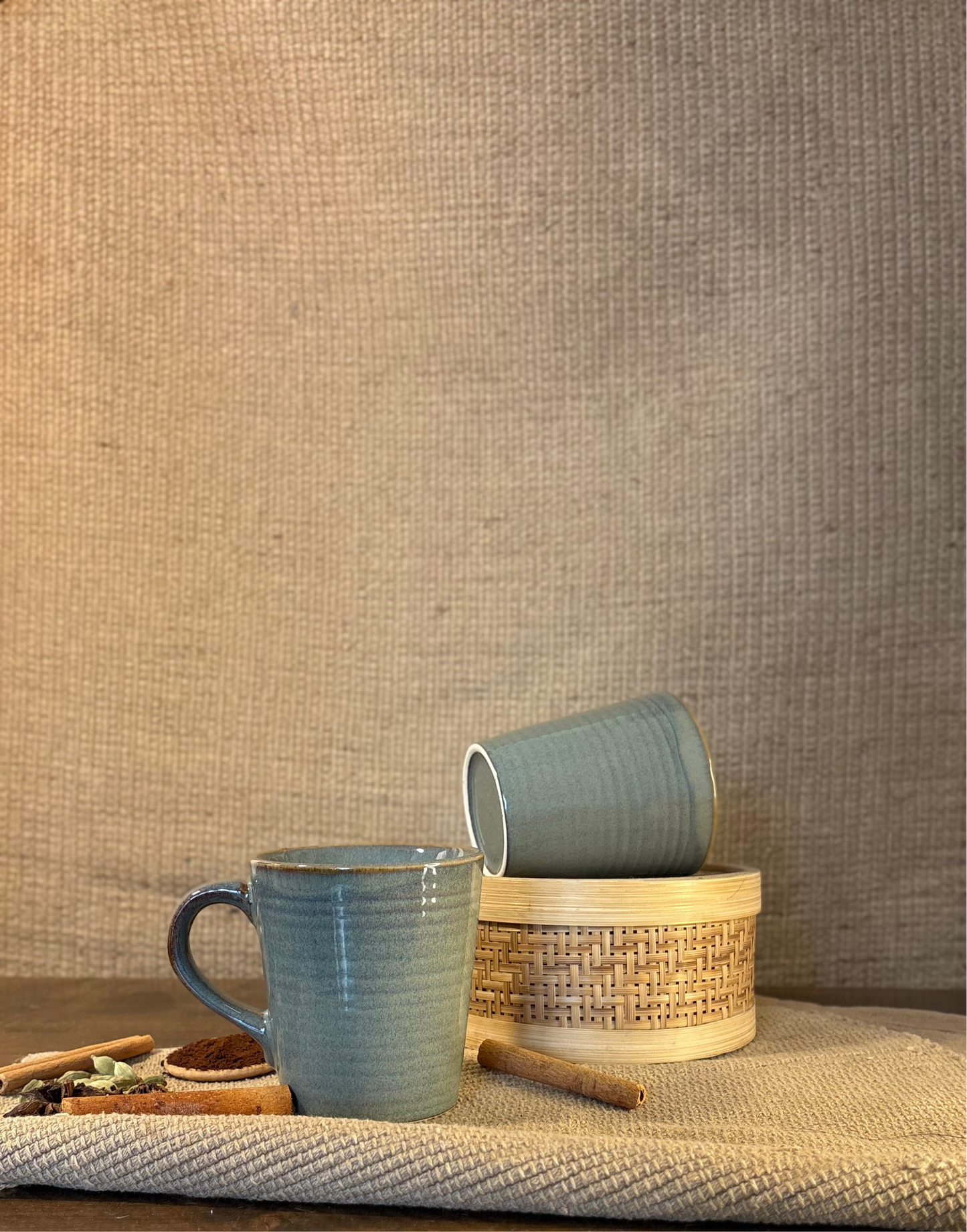 Olive Serenity Mug – Handcrafted Ceramic Green Coffee & Tea Cup