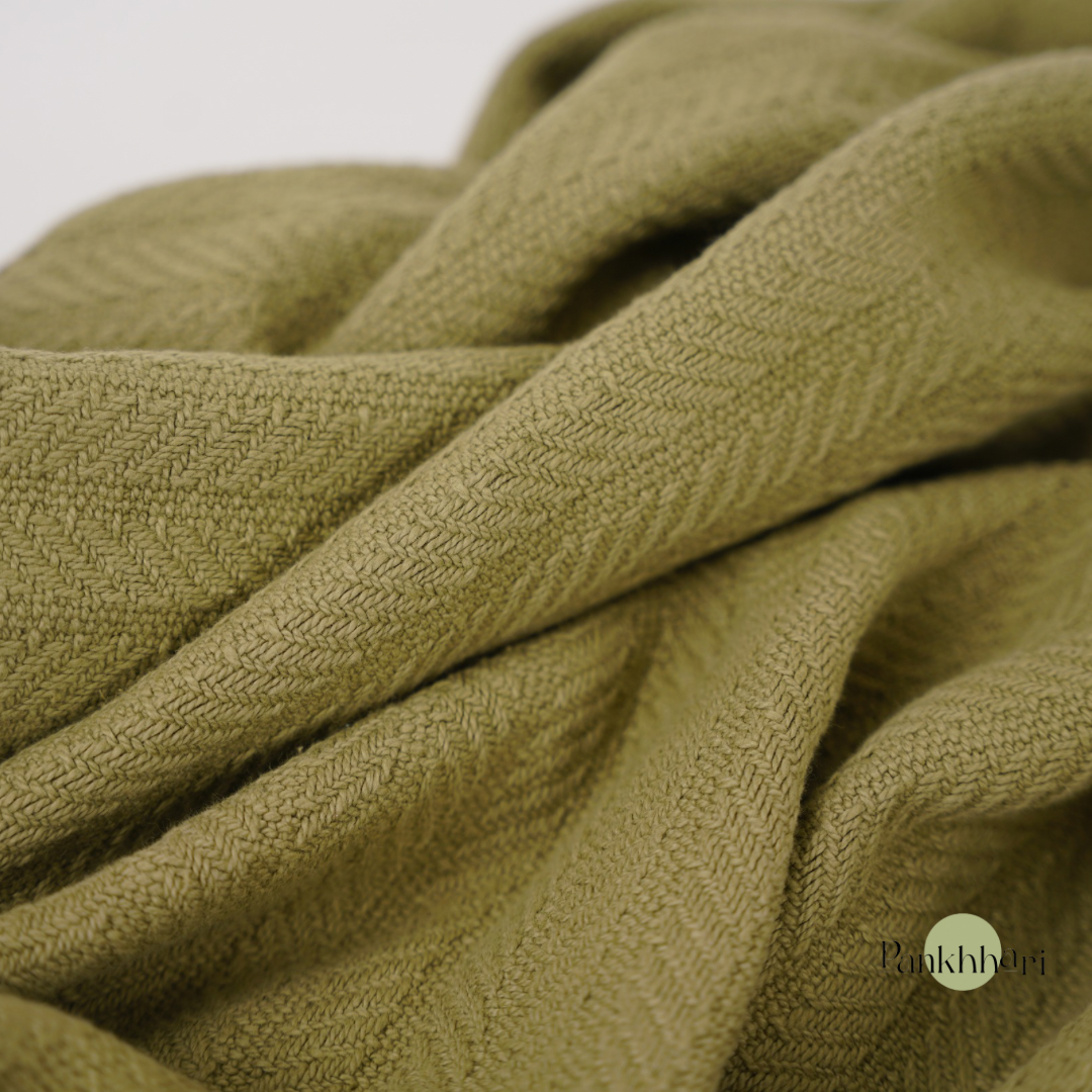 Green Luxury Knit Throw