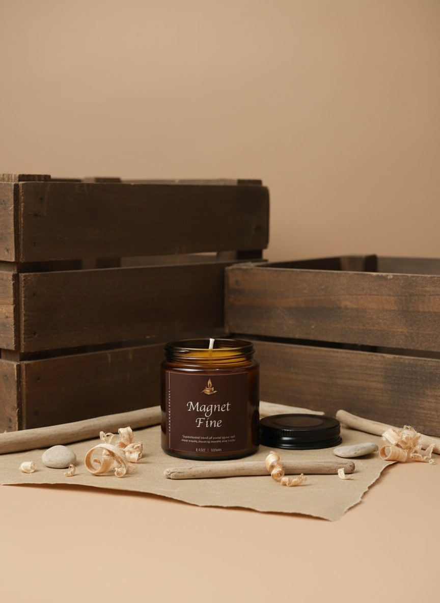 Luxury Hand-Poured Soy Wax Candle | 4 Signature Fragrances by Pankhhari