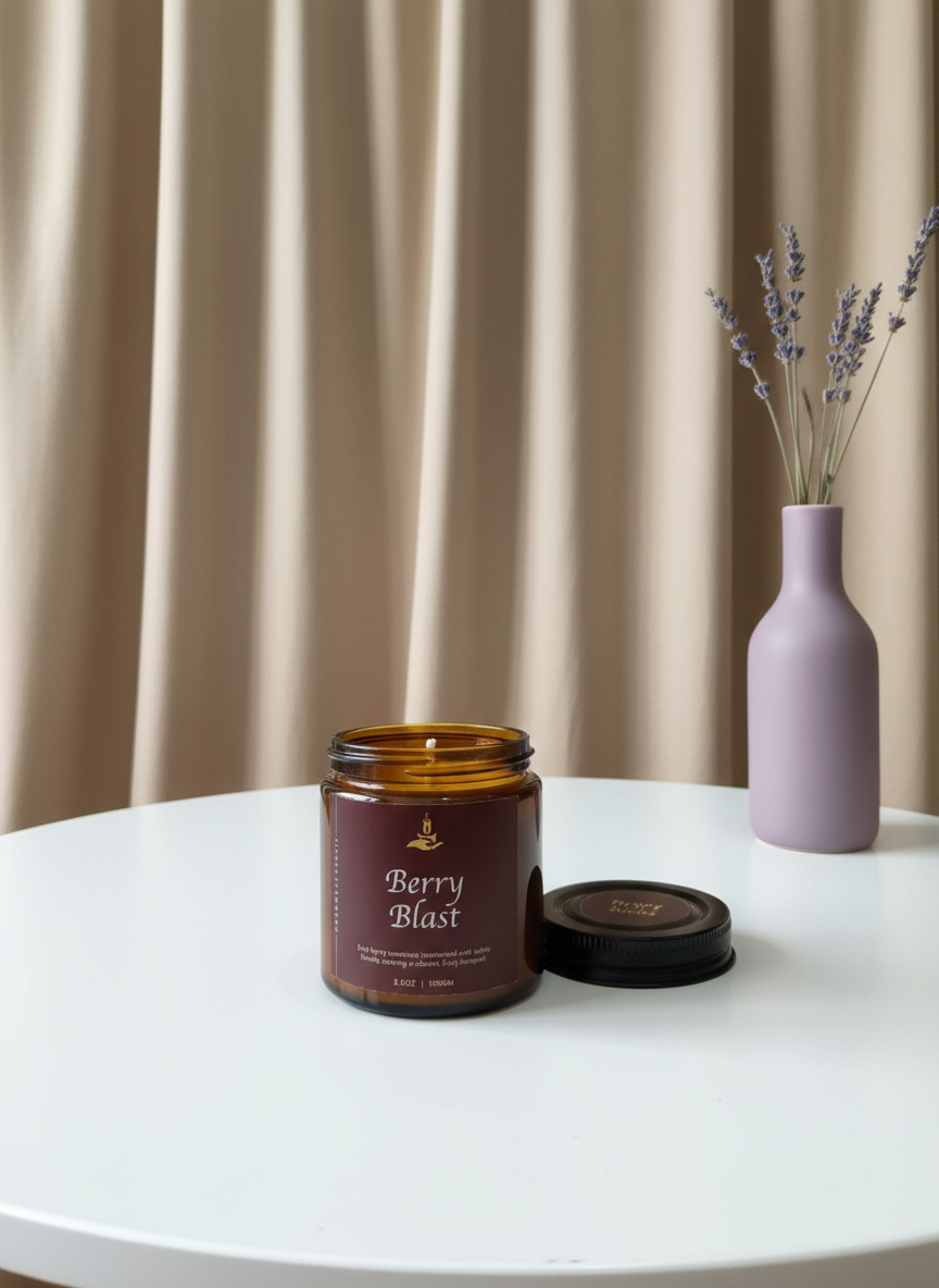 Luxury Hand-Poured Soy Wax Candle | 4 Signature Fragrances by Pankhhari