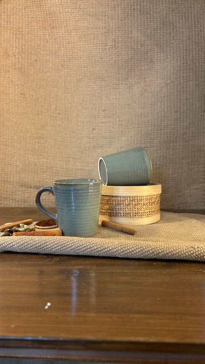 Olive Serenity Mug – Handcrafted Ceramic Green Coffee & Tea Cup